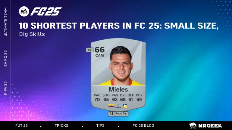 10 Shortest Players in FC 25: Small Size, Big Skills